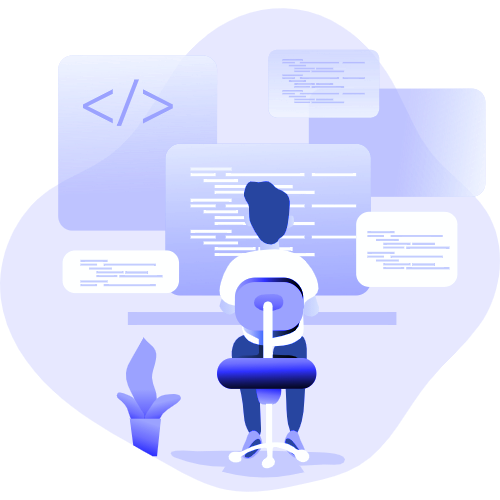 web development illustration